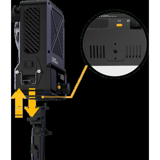 COLBOR Wonder W200 Bi-Color video light with Built-in Power Supply